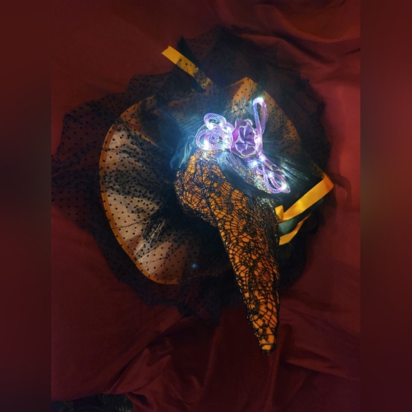 NIB Light Up Witch Hat costume full moon halloween women - Picture 3 of 12